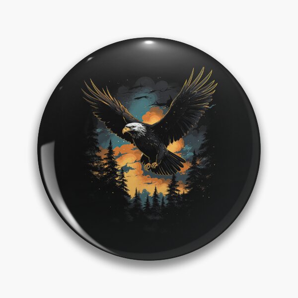 Item preview, Flying Eagle Wildlife Nature Lover Patriot designed and sold by Moscettakkk.