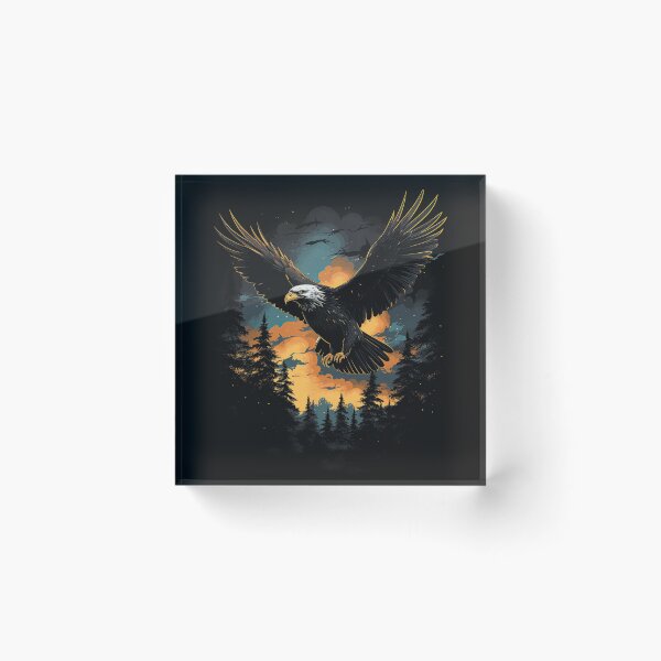 Item preview, Flying Eagle Wildlife Nature Lover Patriot designed and sold by Moscettakkk.