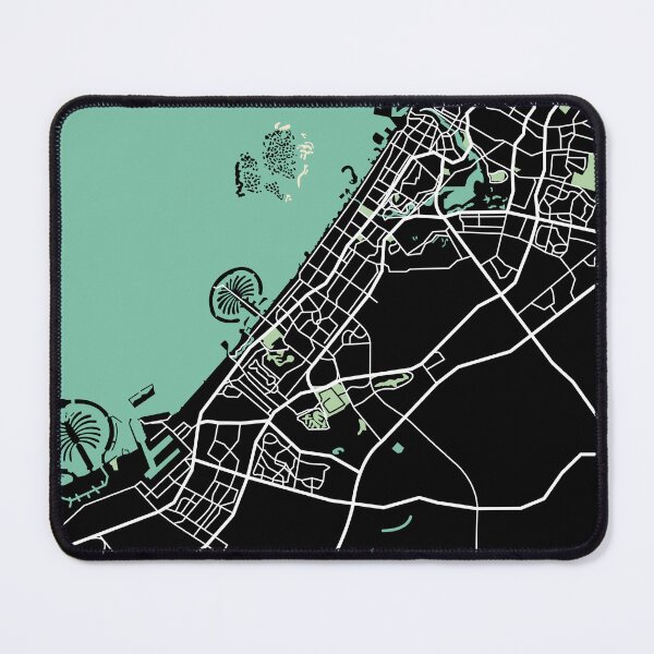 Item preview, Dubai Map UAE designed and sold by MapsByLeo.