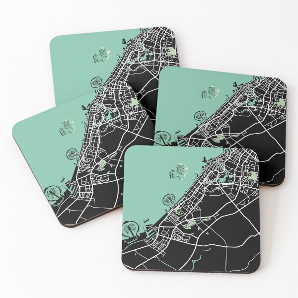 Item preview, Dubai Map UAE designed and sold by MapsByLeo.