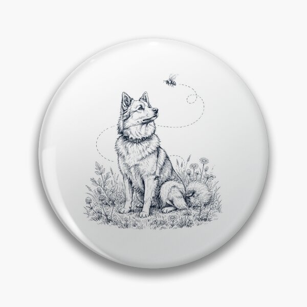 Item preview, Icelandic Sheepdog Bumble Bee Honeybee Dog Lover designed and sold by dian-rody-crest.
