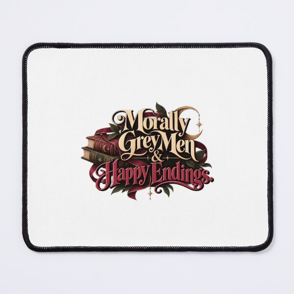 Artikelvorschau, Morally Grey Men & Happy Endings – Romantasy Bookish Design entworfen und verkauft von BerlyArts.
