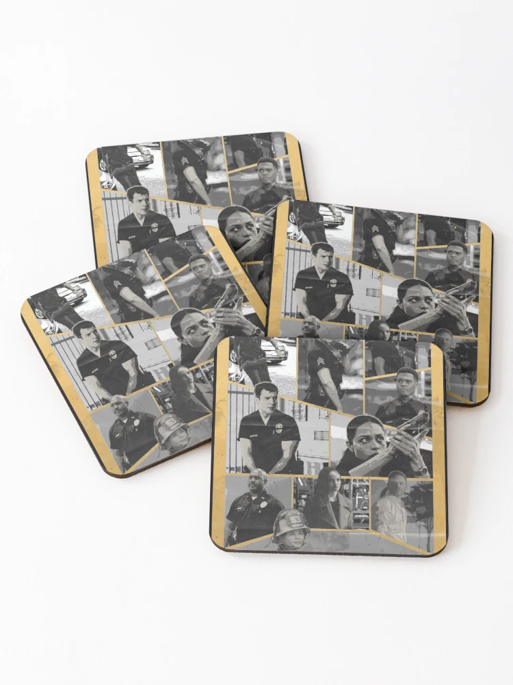 Thumbnail 1 of 5, Coasters (Set of 4), The Rookie designed and sold by ModMonochrome.