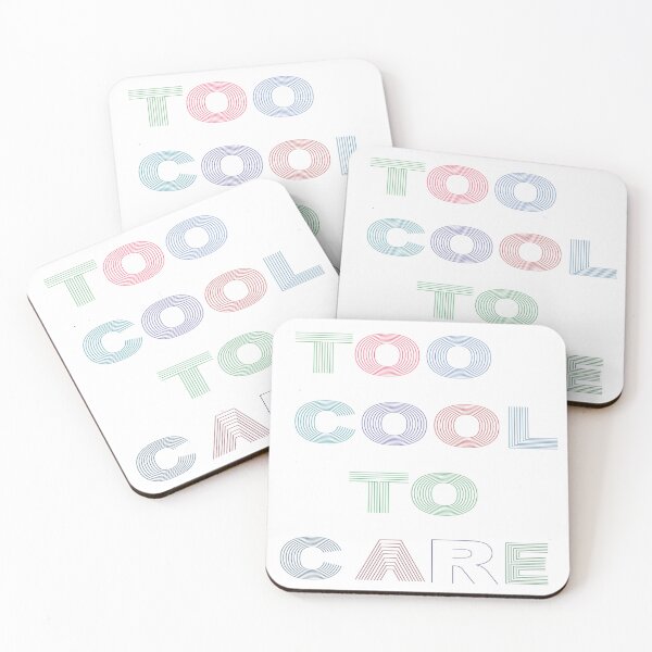 Item preview,   **TOO COOL TO CARE T Shirt for Men | Cool Graphic Printed T-Shirt | Trendy Casual Streetwear Tee** designed and sold by Design Fusion.