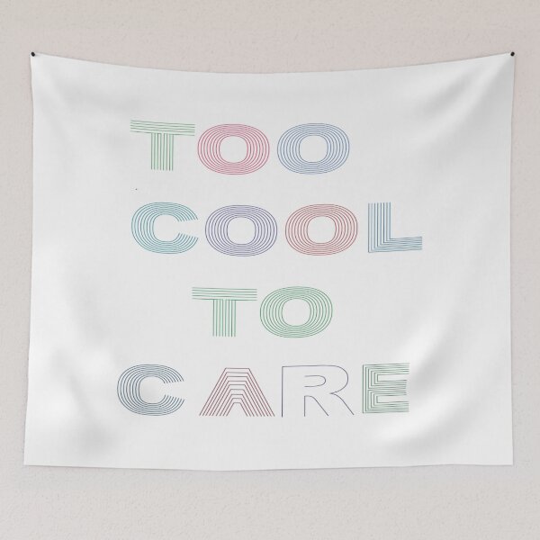 Item preview,   **TOO COOL TO CARE T Shirt for Men | Cool Graphic Printed T-Shirt | Trendy Casual Streetwear Tee** designed and sold by Design Fusion.