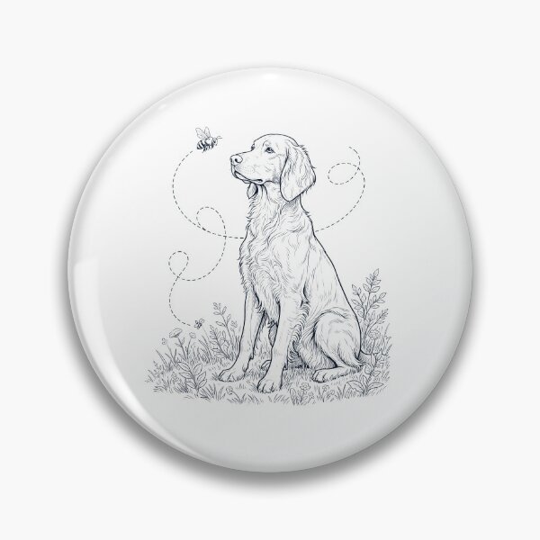 Aperçu de l'œuvre Setter irlandais, abeille, chien amoureux créée et vendue par dian-rody-crest.