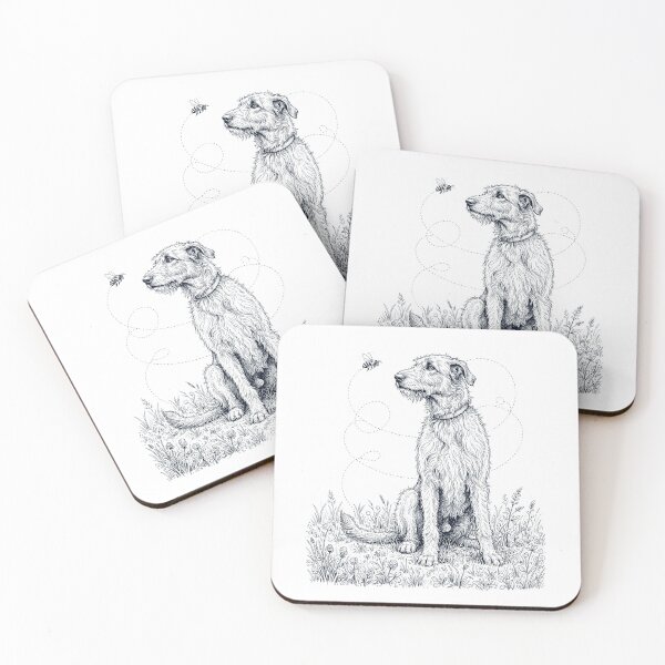 Item preview, Irish Wolfhound Bumble Bee Honeybee Dog Lover designed and sold by dian-rody-crest.
