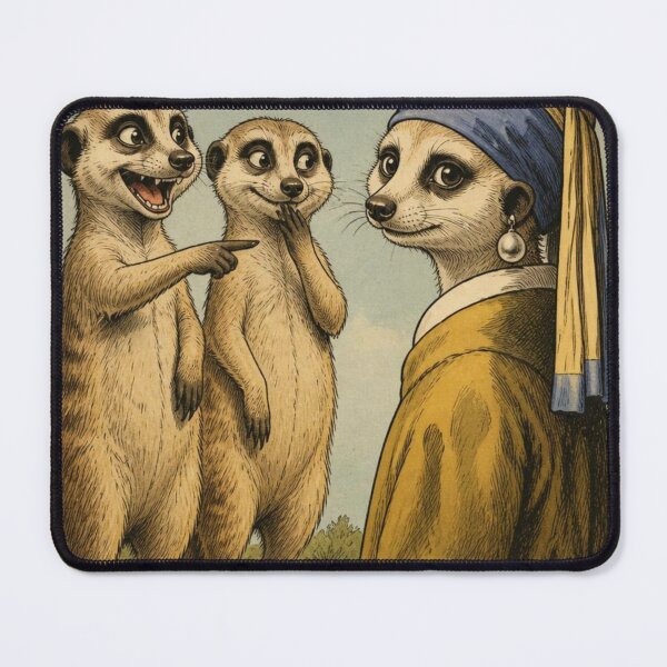 Artikelvorschau, Postkarte vom Meer: Vermeerkat entworfen und verkauft von halibutgoatramb.
