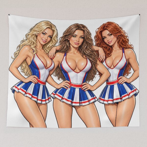 Item preview, Cheerleader trio designed and sold by Bubbagogos.