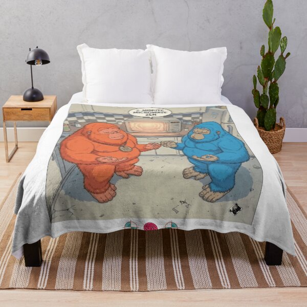 Item preview, 2-Minute Microwave Zen - Funny Bigfoot and Sasquatch Meditation Art designed and sold by Whimsy Trail Co.