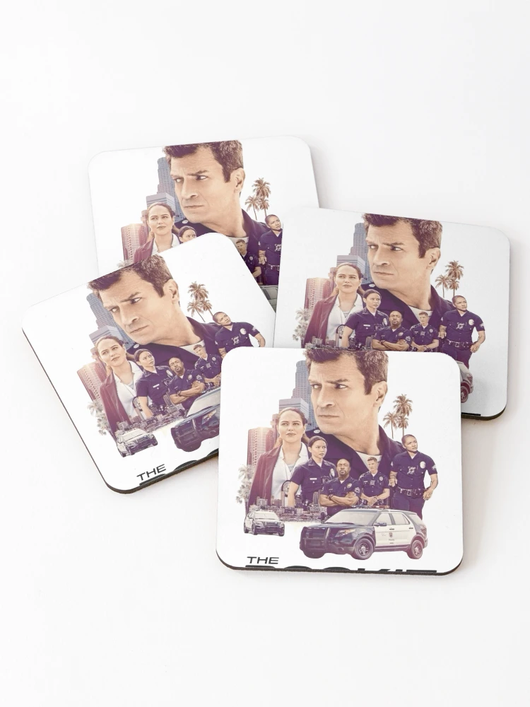 Thumbnail 1 of 5, Coasters (Set of 4), The Rookie designed and sold by ModMonochrome.