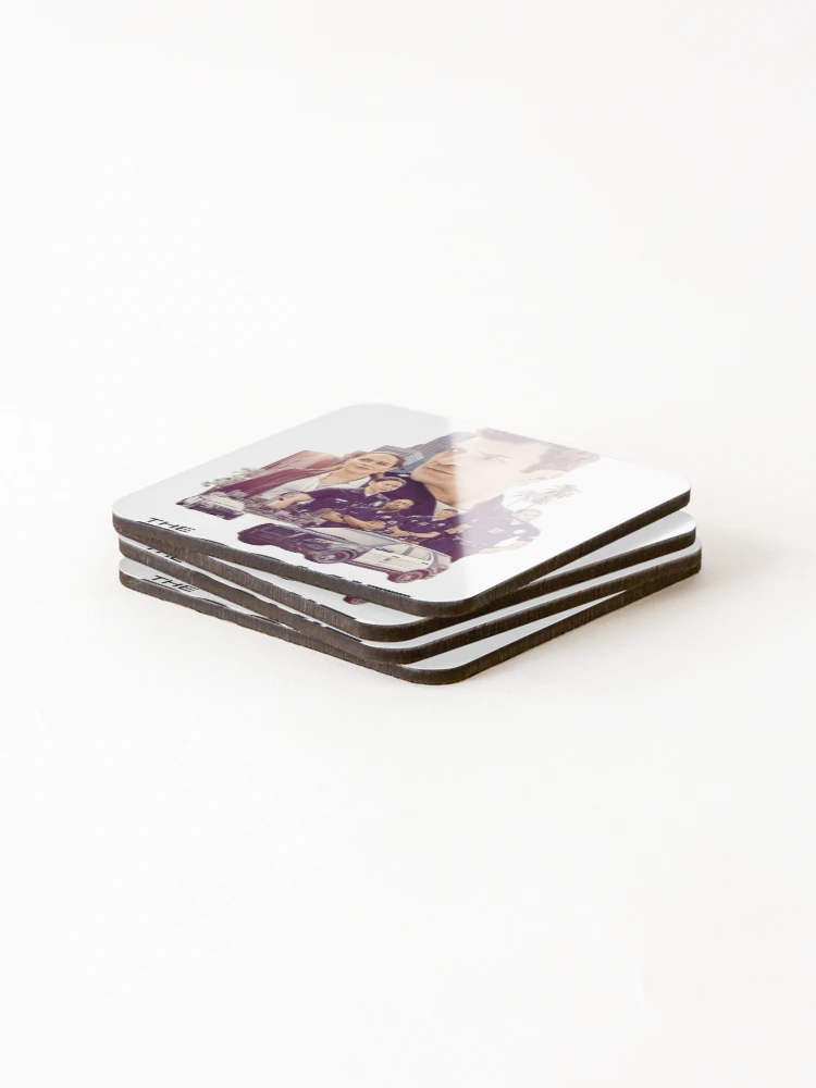 Thumbnail 4 of 5, Coasters (Set of 4), The Rookie designed and sold by ModMonochrome.