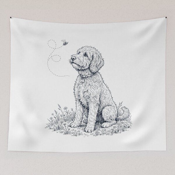 Artikelvorschau, Labradoodle, Hummel, Honigbiene, Hundeliebhaber entworfen und verkauft von dian-rody-crest.