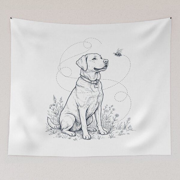 Artikelvorschau, Labrador Retriever, Hummel, Honigbiene, Hundeliebhaber entworfen und verkauft von dian-rody-crest.