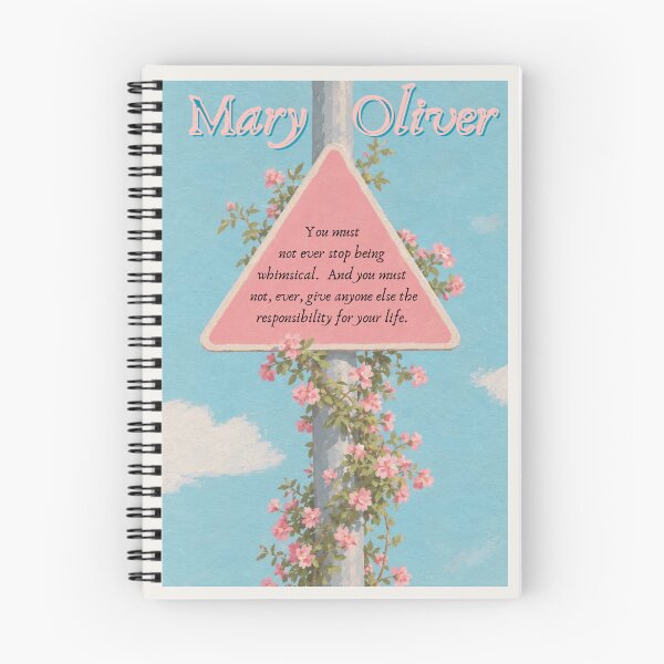 Item preview, Mary Oliver “You Must Not Ever Stop Being Whimsical” Quote | Literary Poetry Wall Art designed and sold by Poeticrituation.