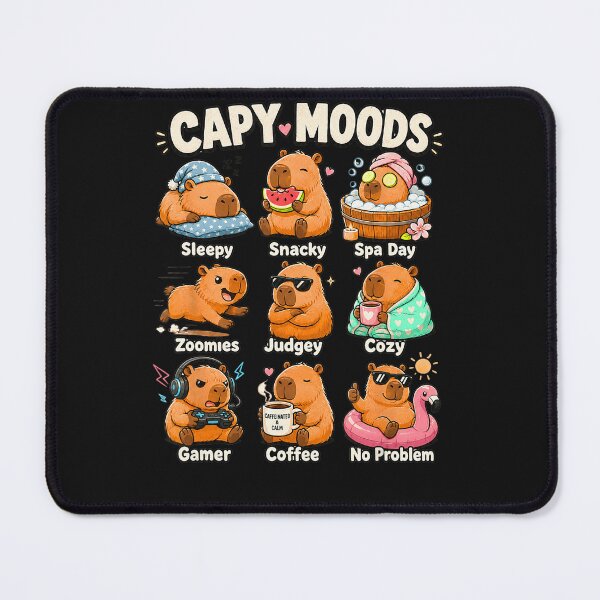 Item preview, Capy Moods Capybara Lover Animal Enthusiast Gift designed and sold by Moscettakkk.