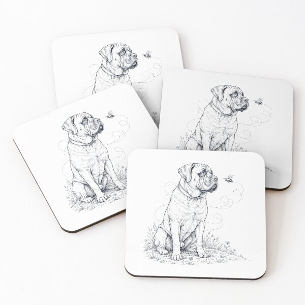 Aperçu de l'œuvre Mastiff, abeille, abeille à miel, amoureux des chiens créée et vendue par dian-rody-crest.