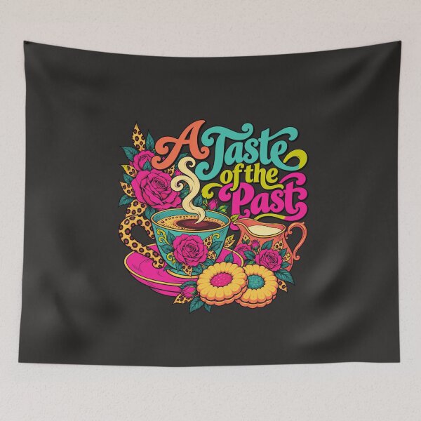 Item preview, A Taste of the Past – Retro Coffee & Roses designed and sold by Aimetoi.