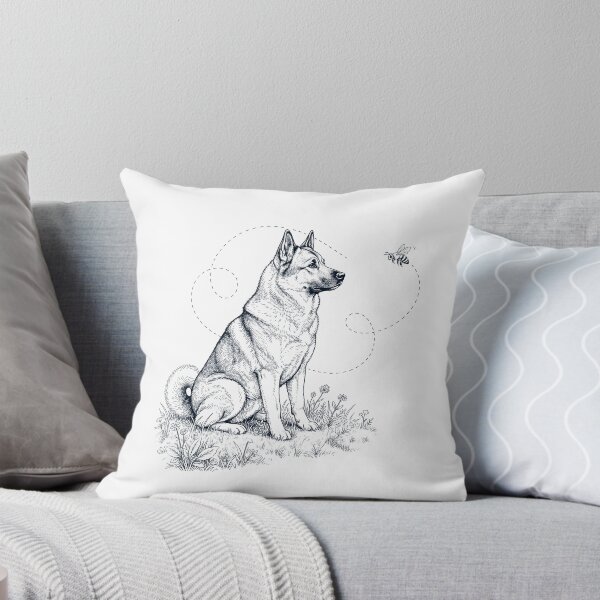 Item preview, Norwegian Elkhound Bumble Bee Honeybee Dog Lover designed and sold by dian-rody-crest.