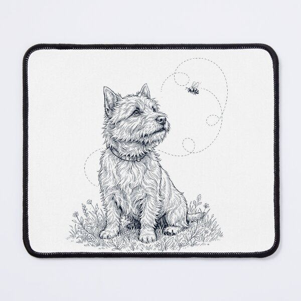 Item preview, Norwich Terrier Bumble Bee Honeybee Dog Lover designed and sold by dian-rody-crest.