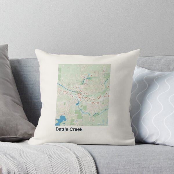 Item preview, Battle Creek Minimalistic Map Art designed and sold by MapsNerd.