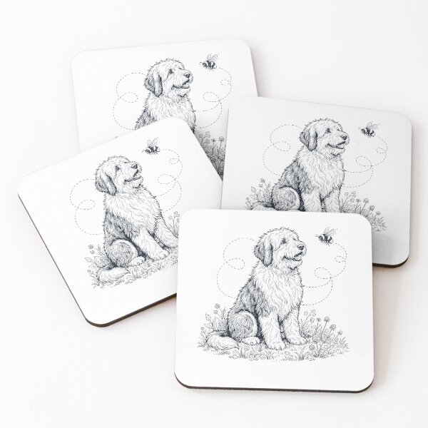Item preview, Old English Sheepdog Bumble Bee Honeybee Dog Lover designed and sold by dian-rody-crest.
