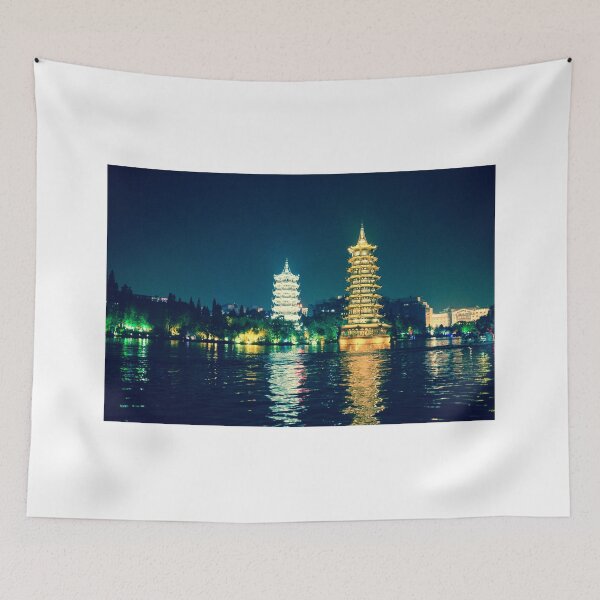 Item preview, Sun and Moon Pagodas in Guilin, China designed and sold by Fike2308.