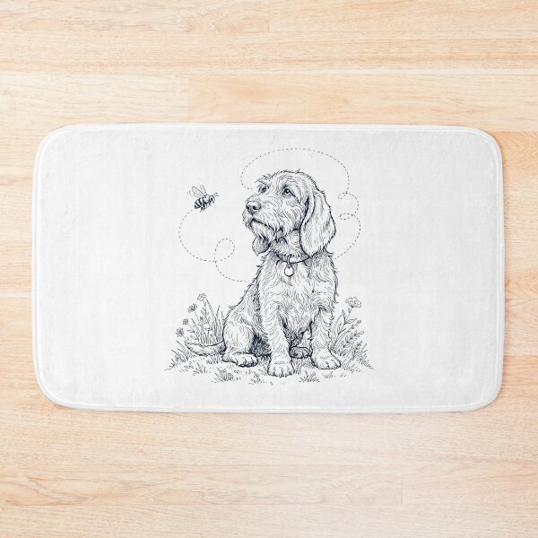 Aperçu de l'œuvre Petit Basset Griffon Vendéen Bourdon Abeille Amoureux des chiens créée et vendue par dian-rody-crest.