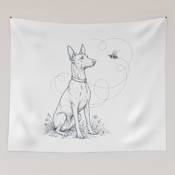 Item preview, Pharaoh Hound Bumble Bee Honeybee Dog Lover designed and sold by dian-rody-crest.
