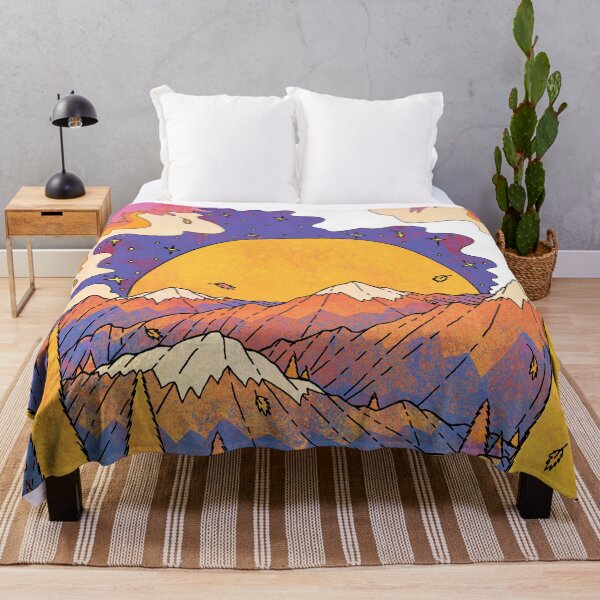 Item preview, Yellow forest mountains designed and sold by Swadeillustrations.
