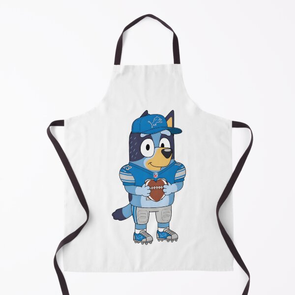 Item preview, Bluey NFL Detroit Lionss Football Fan designed and sold by Kleinpixel.