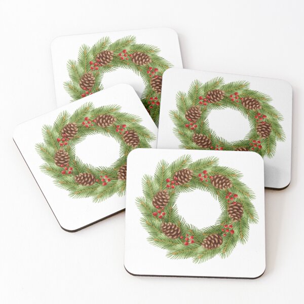 Item preview,  Evergreen Wreath with Pinecones and Berries designed and sold by Ms. Iryna.