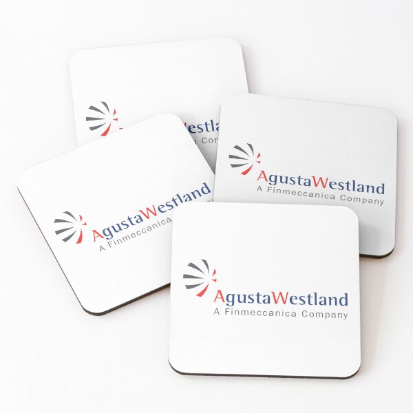 Item preview, AgustaWestland Logo - Helicopter Manufacturer Red and Blue Brand with Finmeccanica Tagline designed and sold by florian85.