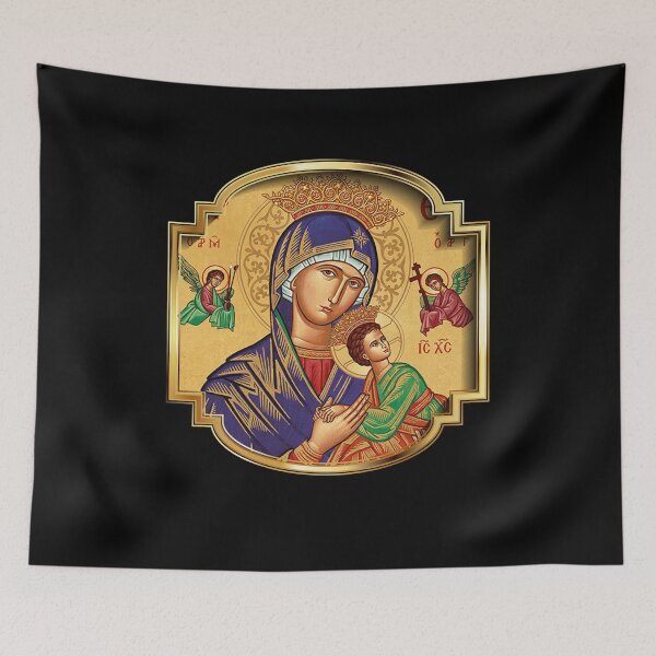 Item preview, Our Lady of Perpetual Help Blessed Mother Mary Catholic Icon designed and sold by geronkagogo.