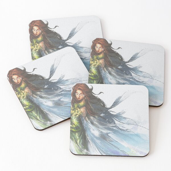 Item preview, Forest Mage with Flowing Blue Cloak designed and sold by FlorimoCattela.