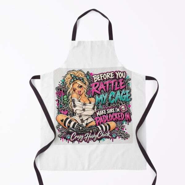 Item preview, Before you rattle my cage, make sure I'm padlocked in | Blonde Women's Dark Humor Design designed and sold by Crazyhuskychick.