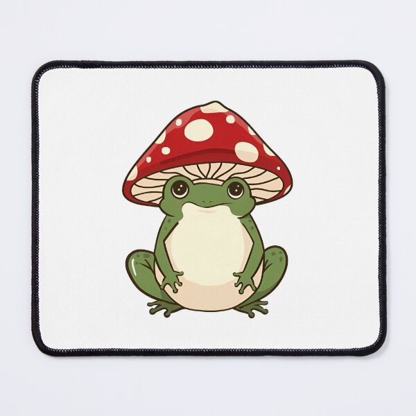 Item preview, Silly frog fly agaric mushroom designed and sold by Anbe_design.