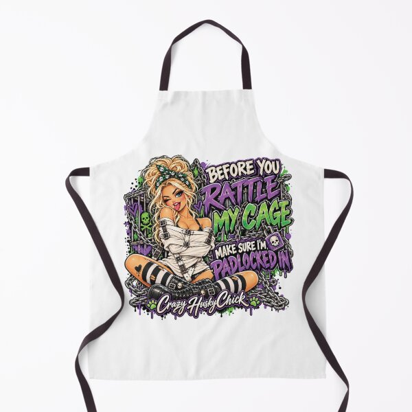 Item preview, Before you rattle my cage, make sure I'm padlocked in | Blonde Women's Dark Humor Design designed and sold by Crazyhuskychick.