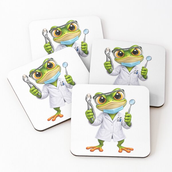 Item preview, Funny Frog Dentist – Frog Dentist Cartoon, Dental Humor designed and sold by SmilefromAlex.