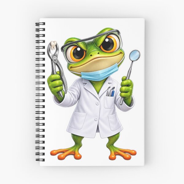 Item preview, Funny Frog Dentist – Frog Dentist Cartoon, Dental Humor designed and sold by SmilefromAlex.