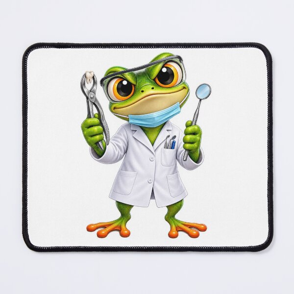 Item preview, Funny Frog Dentist – Frog Dentist Cartoon, Dental Humor designed and sold by SmilefromAlex.