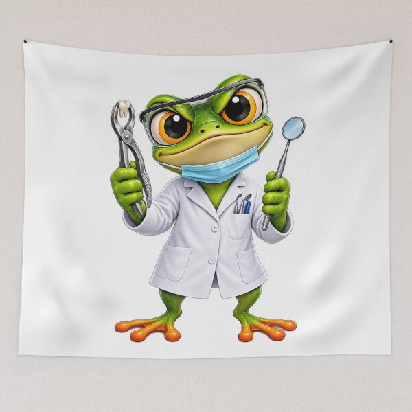 Item preview, Funny Frog Dentist – Frog Dentist Cartoon, Dental Humor designed and sold by SmilefromAlex.