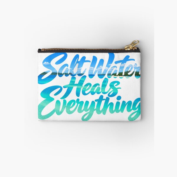 Item preview, Salt Water Heals Everything - Tropical Beach Typography Design designed and sold by IsleAmore.