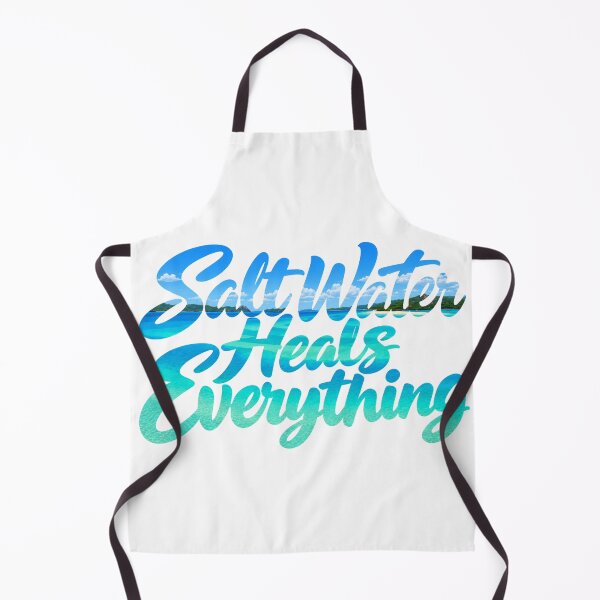 Item preview, Salt Water Heals Everything - Tropical Beach Typography Design designed and sold by IsleAmore.
