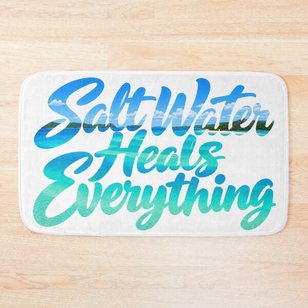 Item preview, Salt Water Heals Everything - Tropical Beach Typography Design designed and sold by IsleAmore.