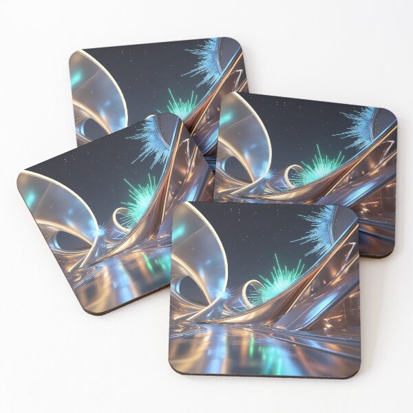 Item preview, Futuristic Cosmic Energy Waves - Sci-Fi Cyberpunk Abstract Art designed and sold by Marip1974.