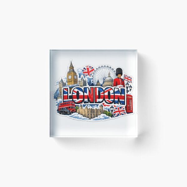 Artikelvorschau, London Sticker Big Ben roter Bus entworfen und verkauft von fritz-10signer.