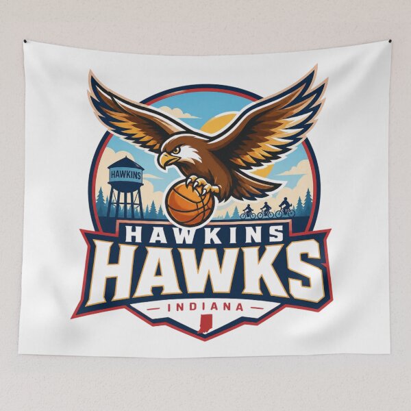Artikelvorschau, Hawkins Hawks Indiana entworfen und verkauft von SunshineSales.