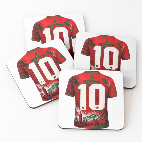 Item preview, Morocco Soccer Jersey Number 10 Fan designed and sold by Stamped_Style.