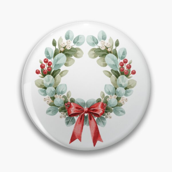Item preview, Eucalyptus Christmas Wreath with Red Bow designed and sold by Ms. Iryna.